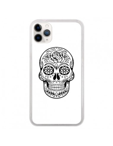 Coque iPhone 11 Pro Tête de Mort Mexicaine Noir - Laetitia