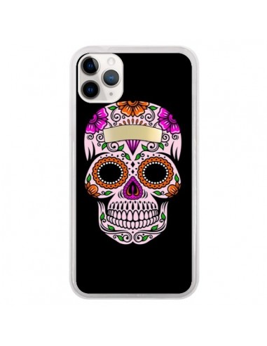 Coque iPhone 11 Pro Tête de Mort Mexicaine Multicolore - Laetitia