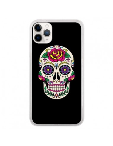 Coque iPhone 11 Pro Tête de Mort Mexicaine Multicolore Noir - Laetitia