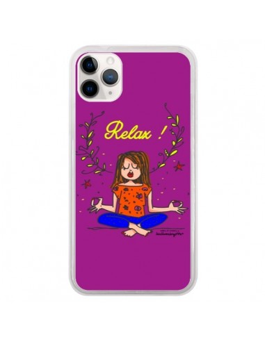 Coque iPhone 11 Pro Fille Relax Zen Yoga - Leellouebrigitte