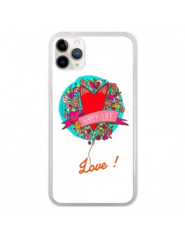 Coque iPhone 11 Pro Love Happy Life - Leellouebrigitte