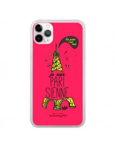 Coque iPhone 11 Pro Je suis Parisienne La Tour Eiffel...