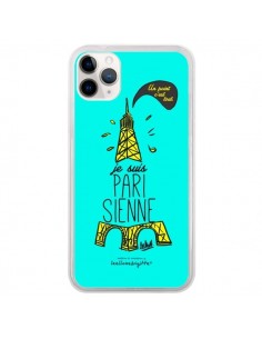Coque iPhone 11 Pro Je suis Parisienne La Tour Eiffel...