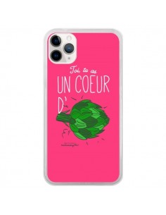 Coque iPhone 11 Pro Toi tu as un coeur d'artichaut -...