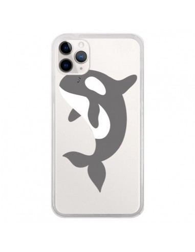 Coque iPhone 11 Pro Orque Orca Ocean Transparente - Petit Griffin