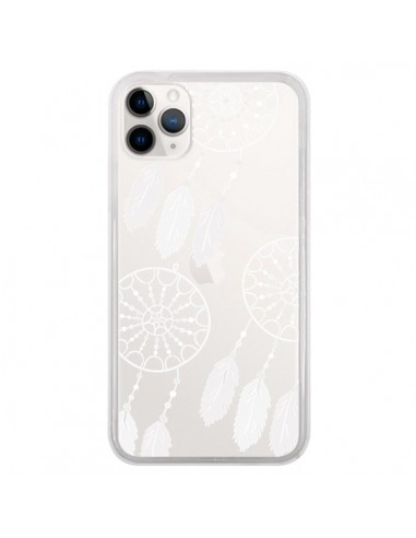 Coque iPhone 11 Pro Attrape Rêves Blanc Dreamcatcher Triple Transparente - Petit Griffin