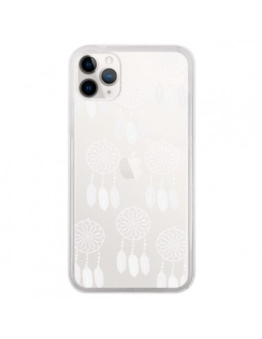 Coque iPhone 11 Pro Attrape Rêves Blanc Dreamcatcher Mini Transparente - Petit Griffin