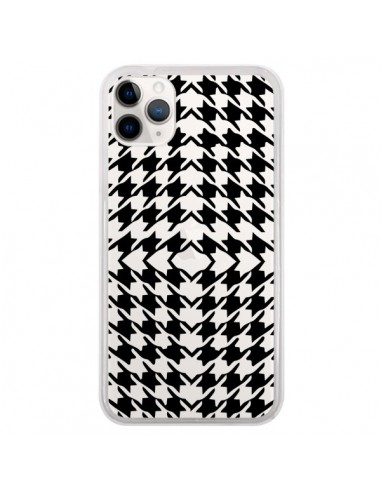 Coque iPhone 11 Pro Vichy Carre Noir Transparente - Petit Griffin