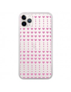 Coque iPhone 11 Pro Coeurs Heart Love Amour Rose...
