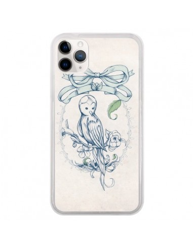 Coque iPhone 11 Pro Bird Oiseau Mignon Vintage - Lassana