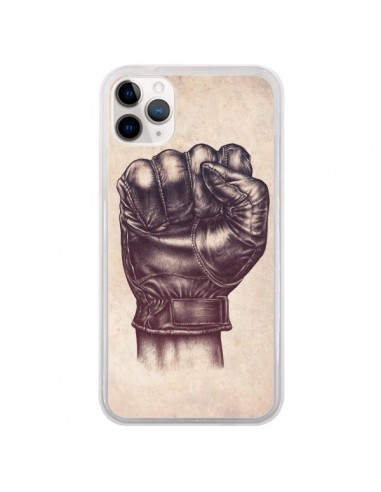 Coque iPhone 11 Pro Fight Poing Cuir - Lassana