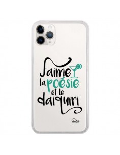 Coque iPhone 11 Pro J'aime la poésie et le daiquiri...