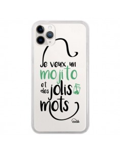 Coque iPhone 11 Pro Je veux un mojito et des jolis mots...