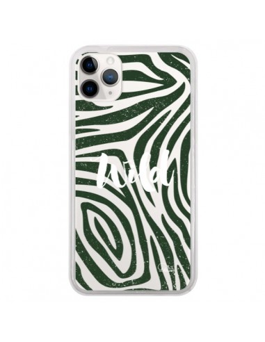 Coque iPhone 11 Pro Wild Zebre Jungle Transparente - Lolo Santo