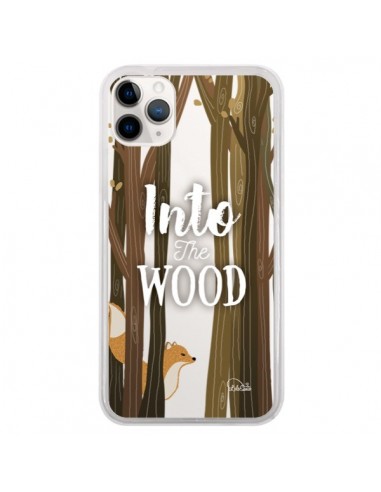 Coque iPhone 11 Pro Into The Wild Renard Bois Transparente - Lolo Santo