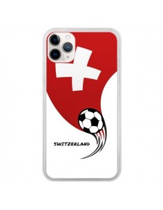 Coque iPhone 11 Pro Equipe Suisse Switzerland Football -...