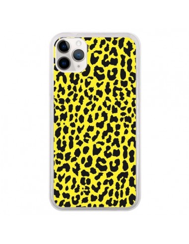 Coque iPhone 11 Pro Leopard Jaune - Mary Nesrala