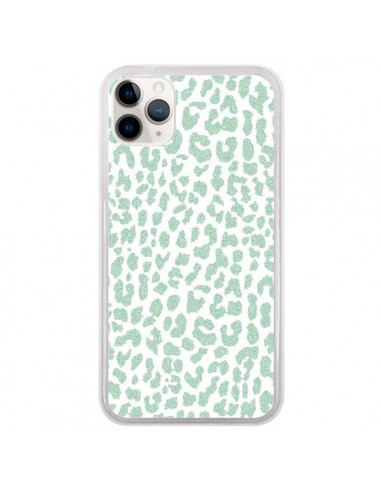 Coque iPhone 11 Pro Leopard Menthe Mint - Mary Nesrala
