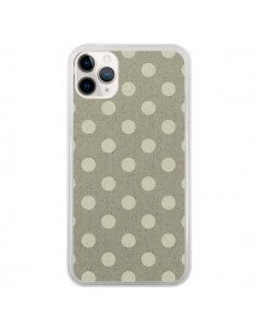 Coque iPhone 11 Pro Pois Polka Camel - Mary Nesrala