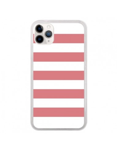 Coque iPhone 11 Pro Bandes Corail - Mary Nesrala