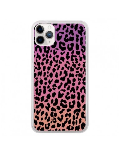 Coque iPhone 11 Pro Leopard Hot Rose Corail - Mary Nesrala