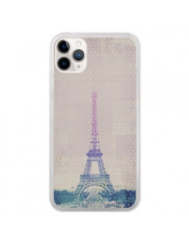 Coque iPhone 11 Pro I love Paris Tour Eiffel - Mary Nesrala