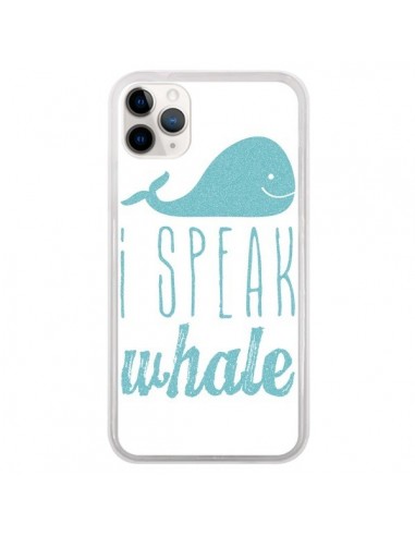 Coque iPhone 11 Pro I Speak Whale Baleine Bleu - Mary Nesrala