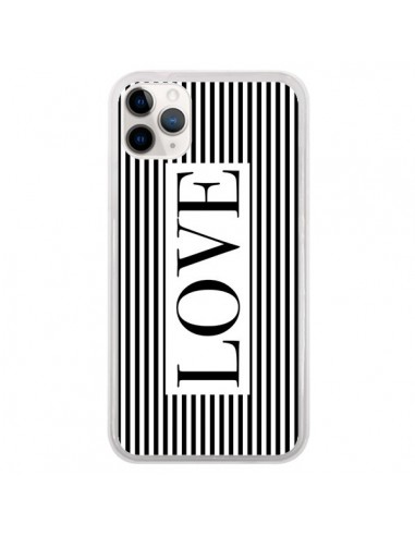 Coque iPhone 11 Pro Love Noir et Blanc - Mary Nesrala