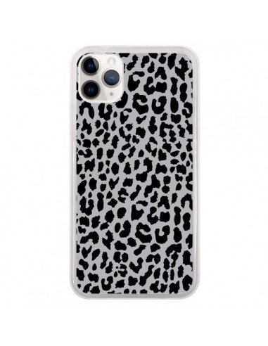 Coque iPhone 11 Pro Leopard Gris Neon - Mary Nesrala