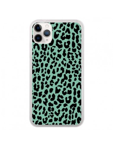Coque iPhone 11 Pro Leopard Mint Vert Neon - Mary Nesrala