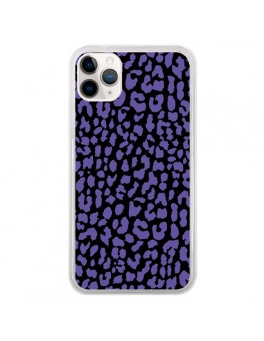 Coque iPhone 11 Pro Leopard Violet - Mary Nesrala