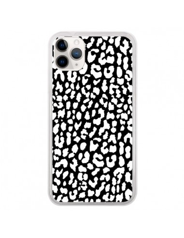Coque iPhone 11 Pro Leopard Noir et Blanc - Mary Nesrala