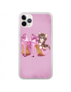 Coque iPhone 11 Pro Chaton Chat Kitten Chaussure Shoes -...