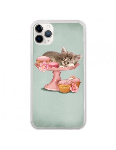 Coque iPhone 11 Pro Chaton Chat Kitten Cookies Cupcake - Maryline Cazenave