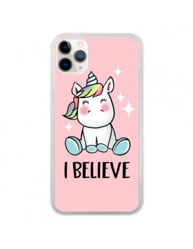 Coque iPhone 11 Pro Licorne I Believe - Maryline Cazenave