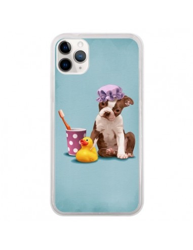 Coque iPhone 11 Pro Chien Dog Canard Fille - Maryline Cazenave