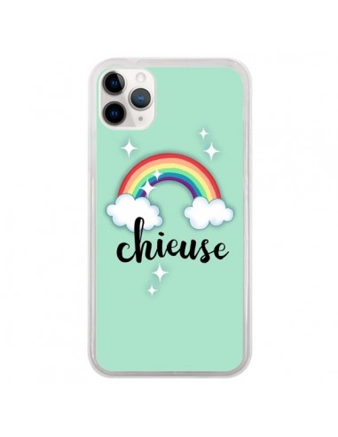 Coque iPhone 11 Pro Chieuse Arc en Ciel - Maryline Cazenave