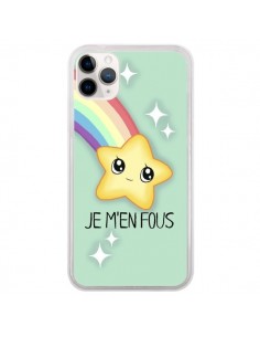 Coque iPhone 11 Pro Etoile Je m'en fous - Maryline Cazenave