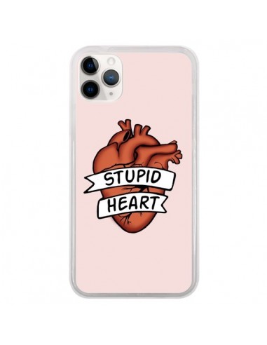 Coque iPhone 11 Pro Stupid Heart Coeur - Maryline Cazenave