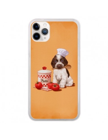 Coque iPhone 11 Pro Chien Dog Pates Pasta Cuisinier - Maryline Cazenave