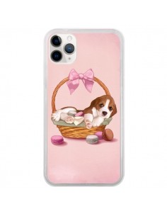 Coque iPhone 11 Pro Chien Dog Panier Noeud Papillon...
