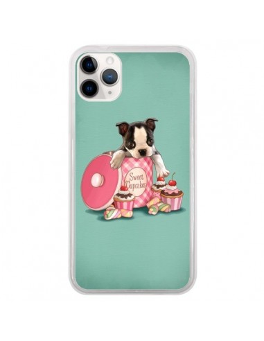Coque iPhone 11 Pro Chien Dog Cupcakes Gateau Boite - Maryline Cazenave