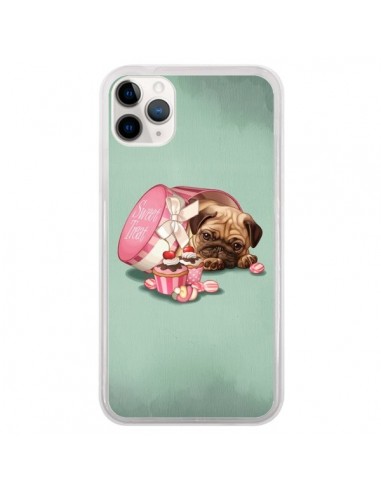 Coque iPhone 11 Pro Chien Dog Cupcakes Gateau Bonbon Boite - Maryline Cazenave
