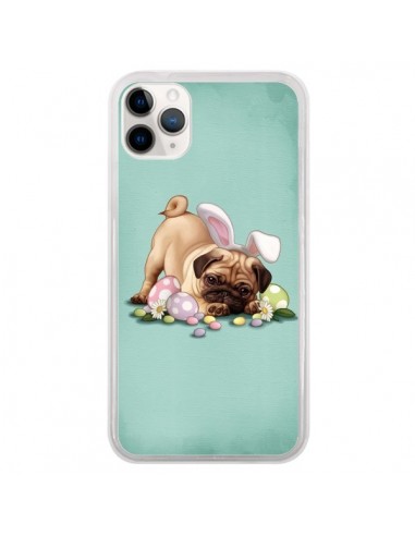 Coque iPhone 11 Pro Chien Dog Rabbit Lapin Pâques Easter - Maryline Cazenave