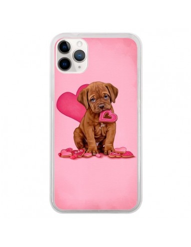 Coque iPhone 11 Pro Chien Dog Gateau Coeur Love - Maryline Cazenave