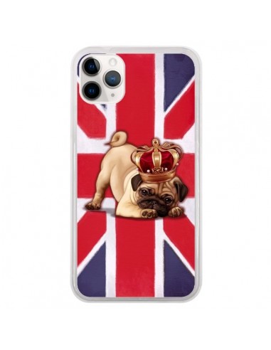Coque iPhone 11 Pro Chien Dog Anglais UK British Queen King Roi Reine - Maryline Cazenave