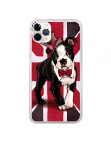 Coque iPhone 11 Pro Chien Dog Anglais UK British Gentleman - Maryline Cazenave