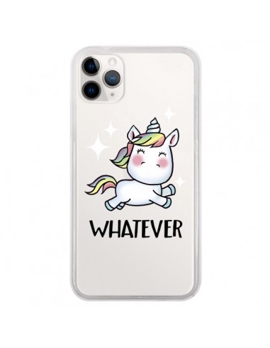 Coque iPhone 11 Pro Licorne Whatever Transparente - Maryline Cazenave