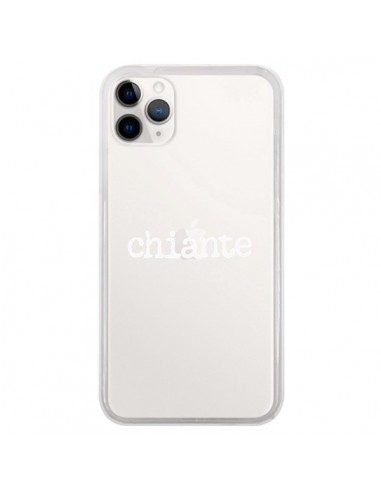 Coque iPhone 11 Pro Chiante Blanc Transparente - Maryline Cazenave