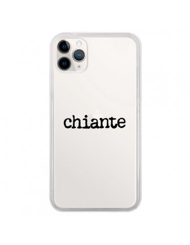 Coque iPhone 11 Pro Chiante Noir Transparente - Maryline Cazenave